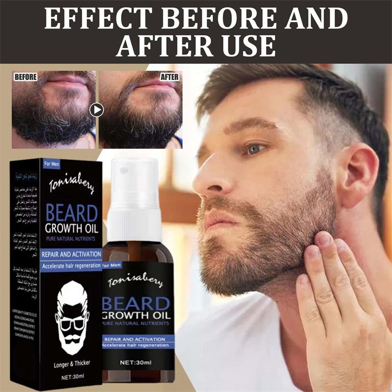 Hair Care Products - ひげ成長オイル ひげワックスバーム 脱毛防止製品 整理整頓された胸毛用の洗い流さないコンディショナー 口ひげオイル ひげケア製品