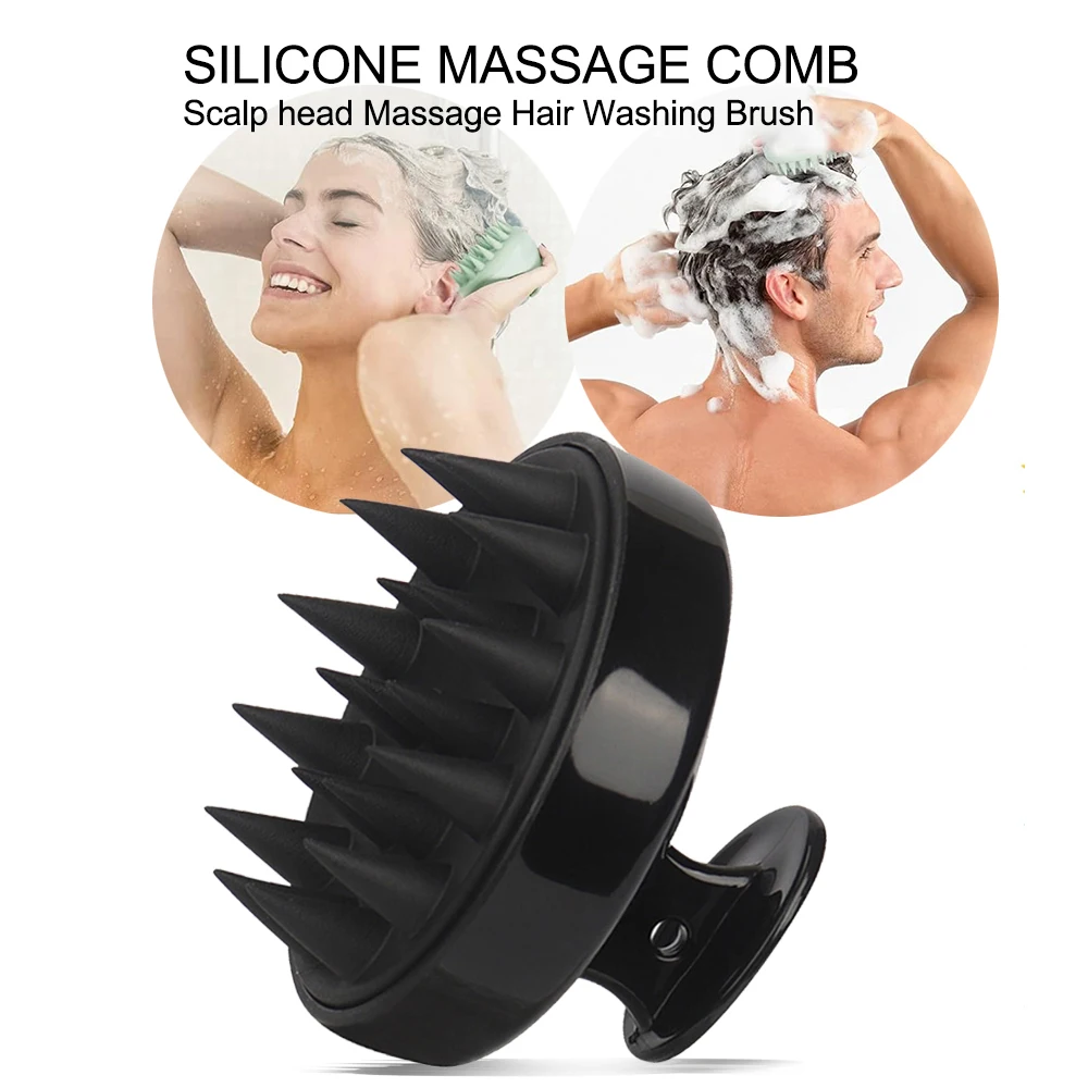 Hair Care Products - シリコンヘッド頭皮マッサージコーム洗髪ブラシソフト頭皮マッサージャー育毛シャンプーブラシシャワーコームヘアケア