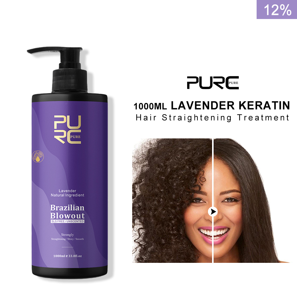 Hair Care Korean Products - PURC ラベンダー 12% ブラジルケラチン縮毛矯正トリートメント縮毛矯正スムージングクリームプロフェッショナルサロン製品