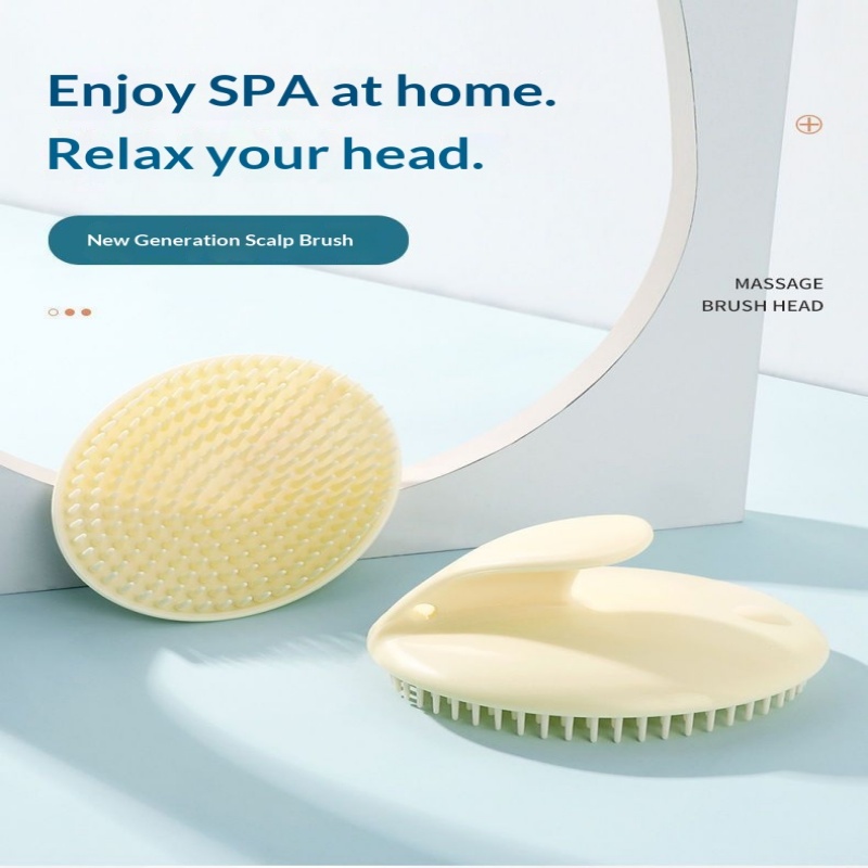 ソフトシリコン製スカルプマッサージャー シャンプーブラシ ウ - Hair Care Products のレビューと価格