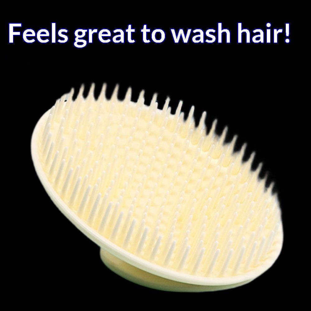 ソフトシリコン製スカルプマッサージャー シャンプーブラシ ウ - Hair Care Products のレビューと価格