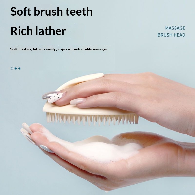 ソフトシリコン製スカルプマッサージャー シャンプーブラシ ウ - Hair Care Products のレビューと価格