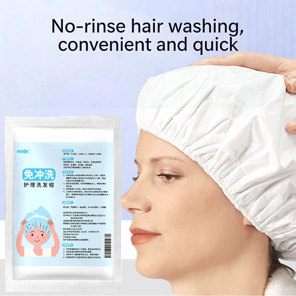 水なしシャンプーキャップ 使い捨て 電子レンジ対応 洗髪キャ - Hair Care Products のレビューと価格