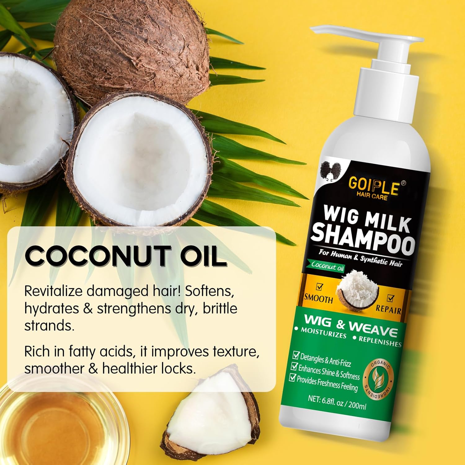 GOIPLE 3 in 1 ウィッグケアキット シャンプー、 - Hair Care Products のレビューと価格
