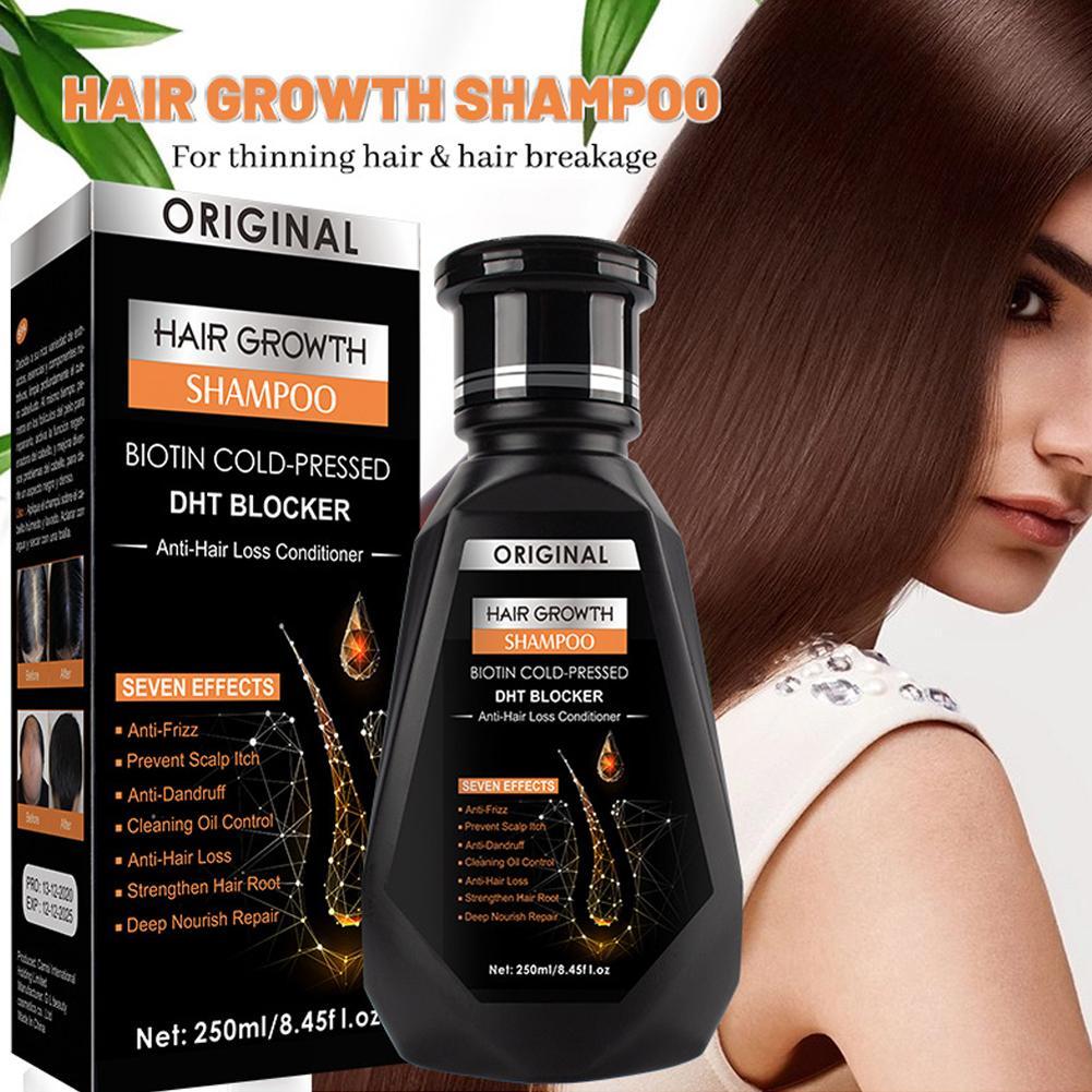 250 ミリリットルビオチンシャンプー櫛ブラシ付き育毛抗フケ - Hair Care Dandruff のレビューと価格