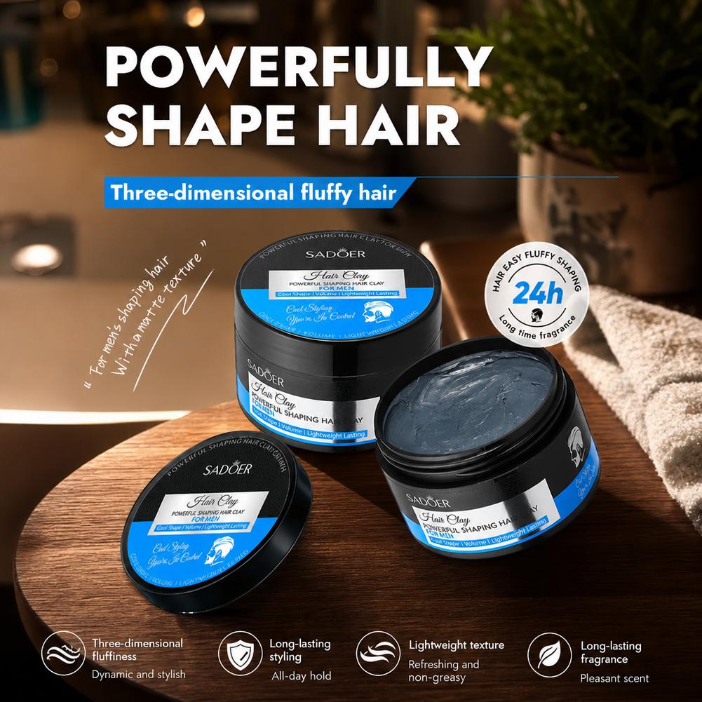 マットヘアスタイリングクレイ強力ホールド非脂っこいヘアワック - Hair Care Lotion のレビューと価格