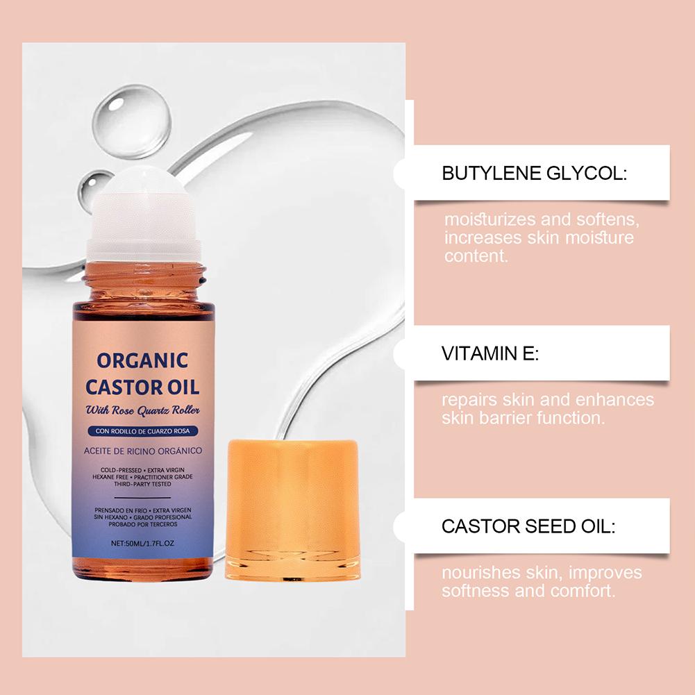 オーガニックキャスターオイル ローズクォーツローラー付き ヘ - Hair Care Organic のレビューと価格