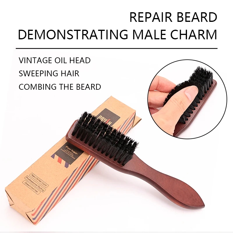 理髪プロフェッショナル木製ハンドル猪毛クリーニングブラシソフ - Hair Care Products のレビューと価格