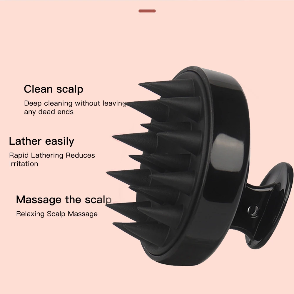 シリコンヘッド頭皮マッサージコーム洗髪ブラシソフト頭皮マッサ - Hair Care Products のレビューと価格