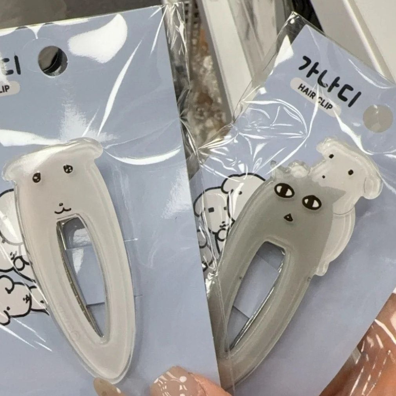 かわいいガナディ子犬韓国インヘアデコレーションクリッププリン - Hair Care Korean Products のレビューと価格